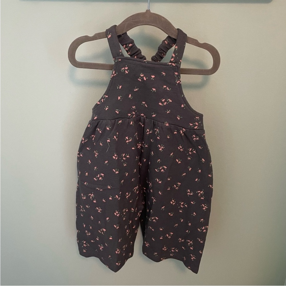 ZARA PLUSH FLORAL OVERALLS - Picture 4 of 8
